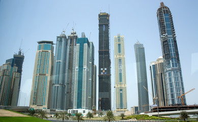 Fototapeta na wymiar dubai skyscraper