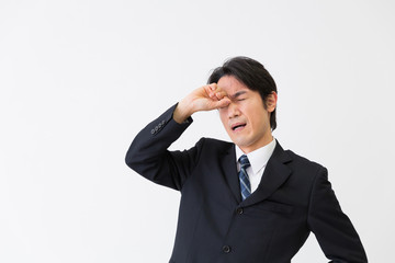 疲れたミドル男性　ビジネス