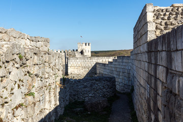 Fototapeta na wymiar Archaeological site Shumen fortress near Town of Shoumen, Bulgaria