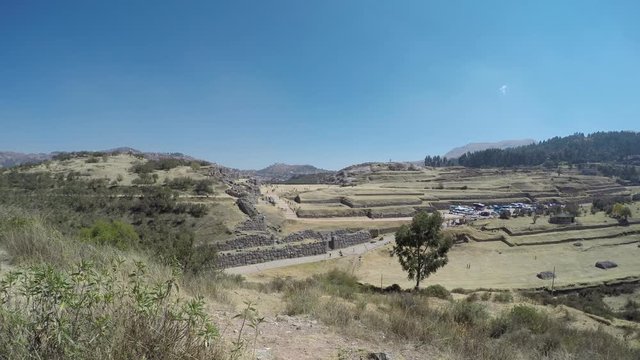 Sacsayhuaman ruins, Cusco, time lapse video