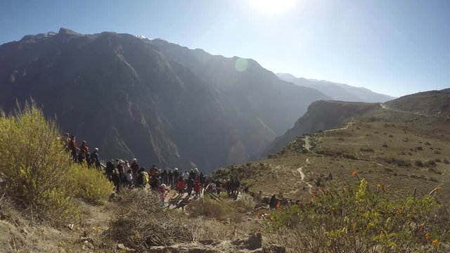 Cruz del condor time lapse video, Peru 