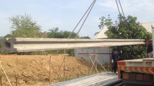 Pile foundation from truck