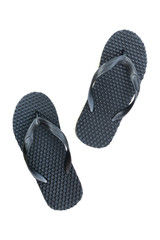 black sandals isolated on white