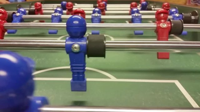Close-up of table football