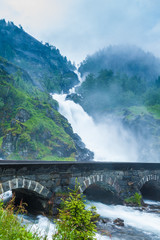 Latefossen waterfall in Norway