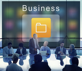 Business Digital Folder Application Concept