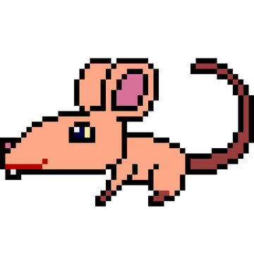 pixel art rat