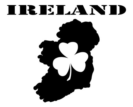 Symbol of   Ireland and maps