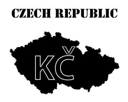 Symbol of  Czech Republic and maps
