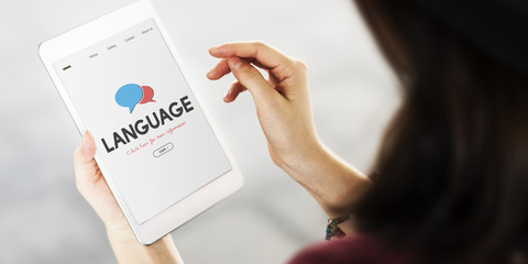 Online Language Learning Interface Concept