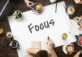 Focus Weekly Planner Organizer Concept