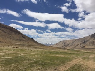 a valley in cold desert