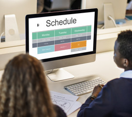 School Schedule Time Table Class Graphic