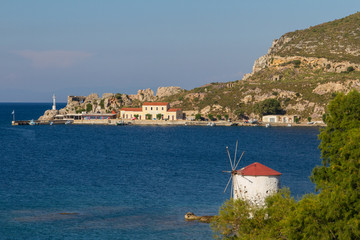 Fototapeta na wymiar Der Hafen von Aghia Marina, Leros