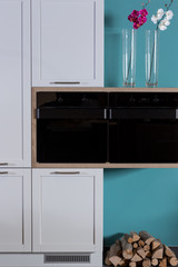 Image of a bright spacious kitchen in modern style