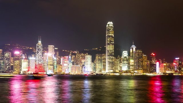 Tsim Sha Tsui, Hong Kong, 27 May 2017 -:Time lapses of Victoria Harbor in Hong Kong