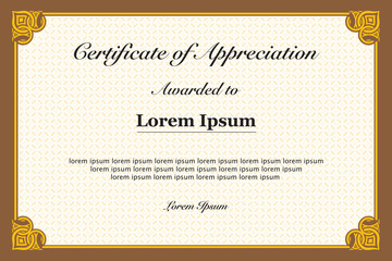 Certificate of Appreciatin