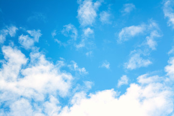 Blue sky with clouds background