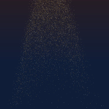 Bright vector illustration Magic rain of sparkling glittery particles