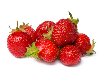 Strawberry isolated on white background. close up