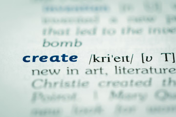 Fototapeta premium Dictionary definition of word