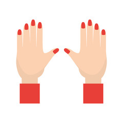 Obraz premium isolated human hands icon vector illustration graphic design