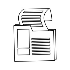 isolated receipts box icon vector illustration graphic design