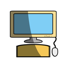 isolated pc computer icon vector illustration graphic design