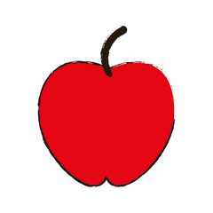 whole red  apple fruit icon image