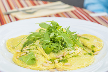 Schlutzkrapfen Südtirol, traditional food