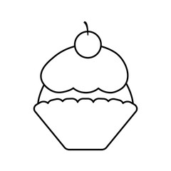 cupcake with frosting icon image