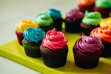 Colorful cupcakes