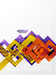 Vector square template background