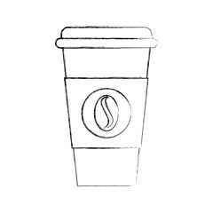 coffee plastic cup icon vector illustration design