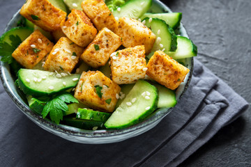 Tofu Cucumber Salad