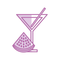 juice tropical fruit beverage vector illustration design