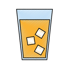 juice tropical fruit beverage vector illustration design