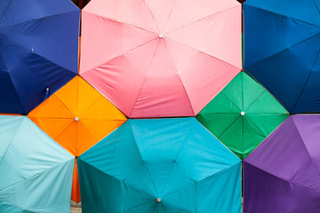 Fototapeta na wymiar Colorful umbrella background
