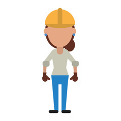 engineer construction or factory worker icon image