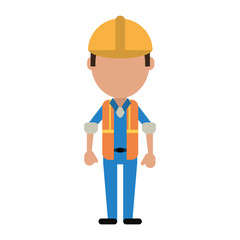 engineer construction or factory worker icon image