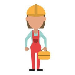 engineer construction or factory worker icon image