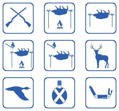 Set of Hunting icons