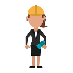 engineer construction or factory worker icon image