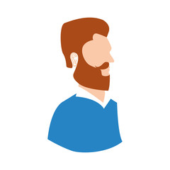 man hipster style model vector illustration design