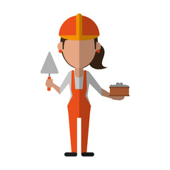 engineer construction or factory worker icon image