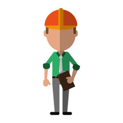 engineer construction or factory worker icon image