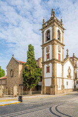 Fototapeta na wymiar Bell tower of Sao Domingos church in Vila Real ,Portugal