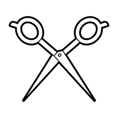 barbershop scissor isolated icon vector illustration design