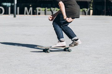 Fototapeta na wymiar Skateboarding