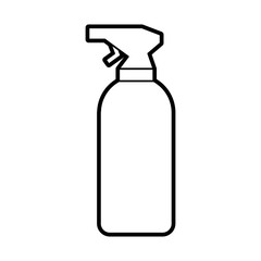 spray bottle barber product vector illustration design